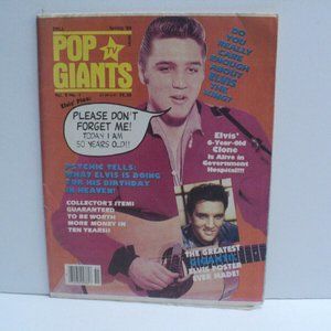 Elvis Presley Dell Pop TV Giants Gigantic Poster, Collector's Club Certificate